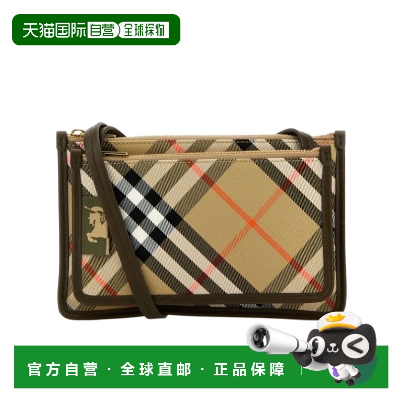 1h可退 BURBERRY 女士斜挎包 80981991 AW2024 花色 拉链斜挎包