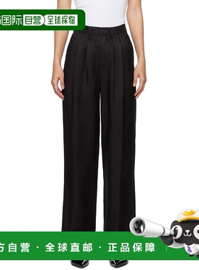 1h可退 潮奢 ANINE BING 女士 黑色 Carrie 长裤 A033269000