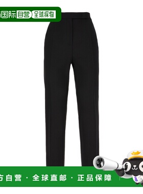 MAX MARA 女士休闲裤 CIRO008 SS2025 黑色 Black wool blend pan