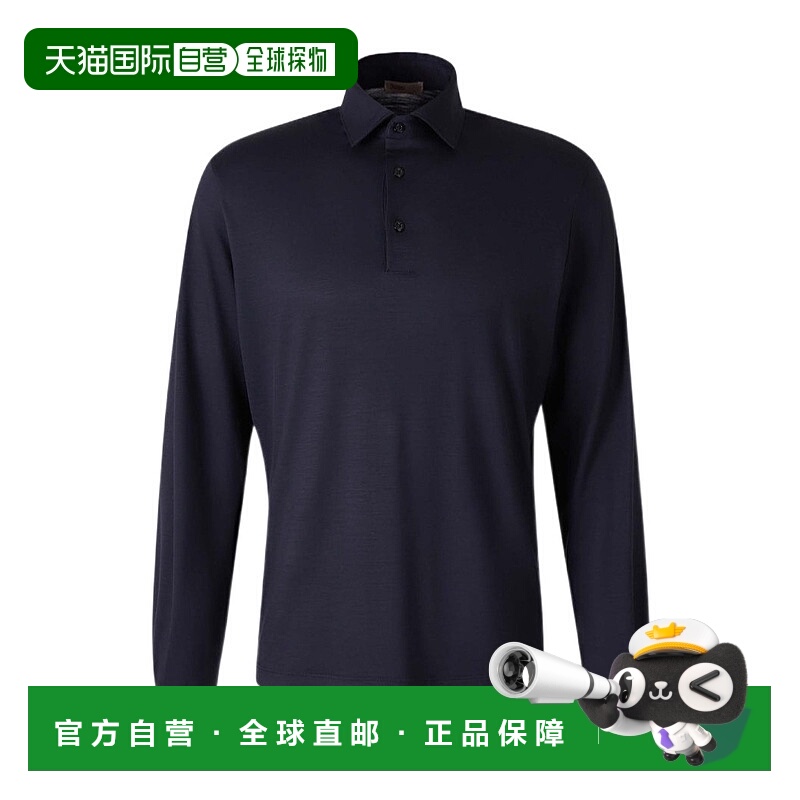 1h可退 HERNO 男士衬衫 JPL0009UR520689200 AW2025 蓝色 长袖Pol