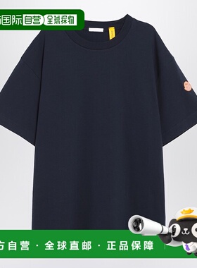 1h可退 潮奢 Moncler Genius 男士 蓝色棉质T恤 8C0000289AZ9786