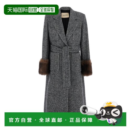 VALENTINO 女士大衣 9B3CAH35ABG0AN AW2026 灰色【付后1h可退】