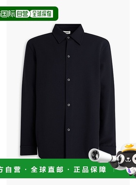 1h可退 潮奢 Sandro 男士 绉纱衬衫 SHPCM00935MARINE