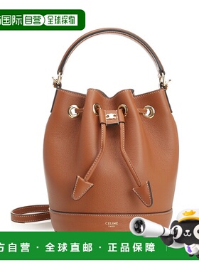 CELINE 女士手提包 121673DPJ04LU AW2025 棕色 TEEN BUCKET CLAR
