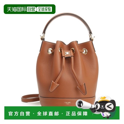 CELINE 女士手提包 121673DPJ04LU AW2025 棕色 TEEN BUCKET CLAR
