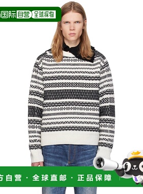 1h可退 潮奢 Andersson Bell 男士 白色 & 黑色 Nordic Crewneck