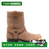 女士高跟鞋 L815285X932530 LOEWE 棕色 磨砂Campo靴子