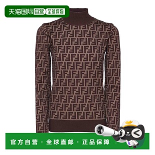 AW2025 棕色 FENDI FZXC73ASJTF0GGE Cotton Swe 女士针织衫