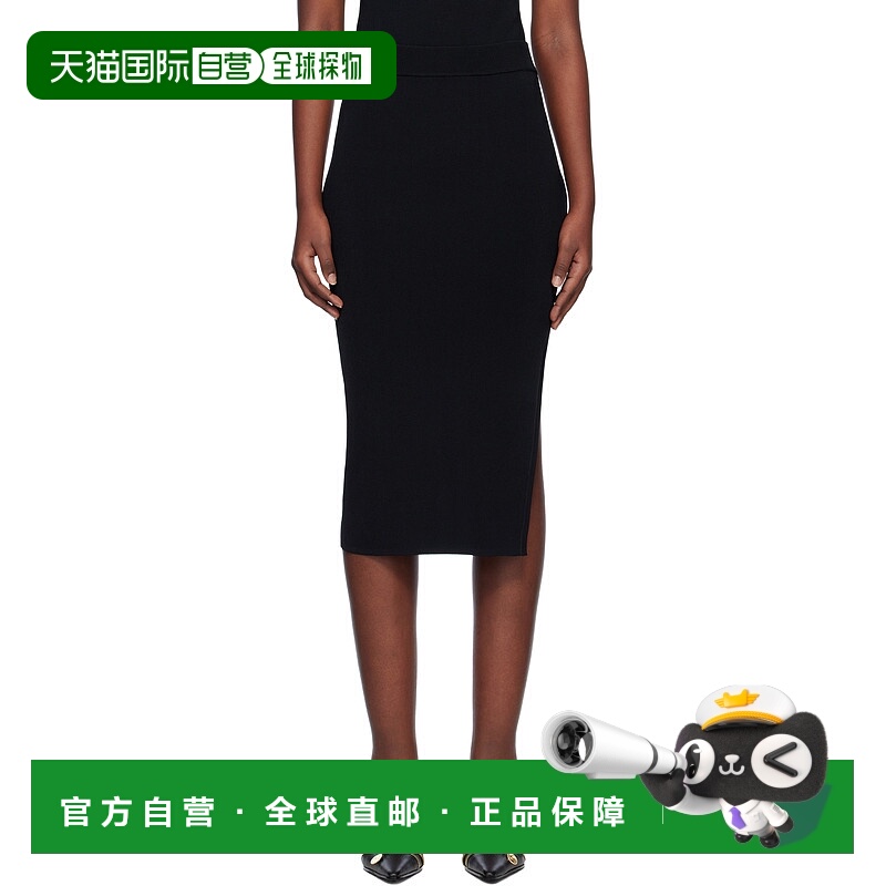 1h可退 潮奢 Versace Jeans 范思哲 女士 黑色半身裙 E77HAEMB1EC