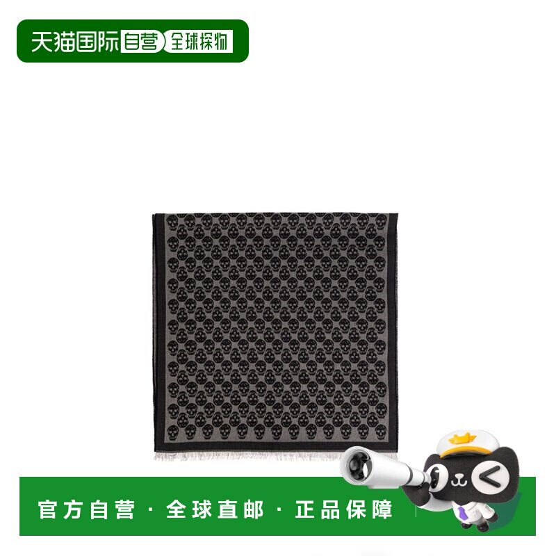 mcqueen 亚历山大 麦昆 男士 骷髅头围巾 8353784A82Q真丝