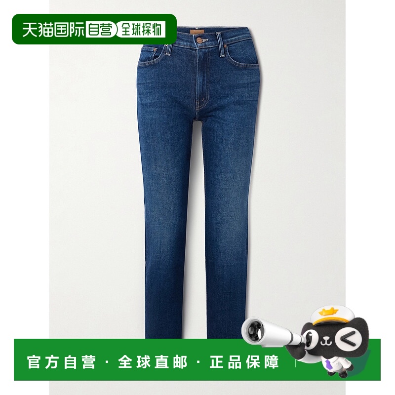 1h可退 潮奢 mother denim 女士 Flood 骑士中腰紧身牛仔裤 10634