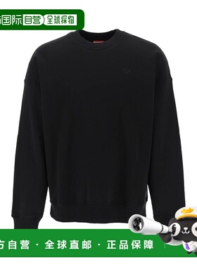 DIESEL 男士卫衣 A113030GYCJ9XX AW2024 黑色 S-ROB-MEGOVAL-D S