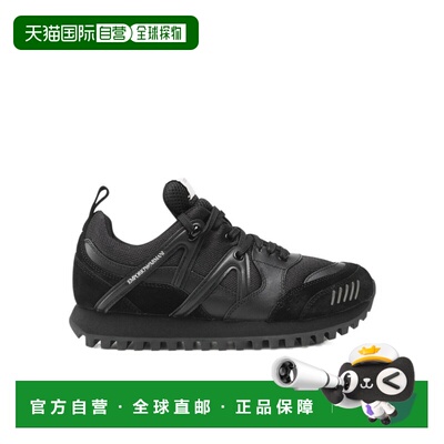 EMPORIO ARMANI 男士运动鞋 X4X555XM996NEROBLACK阿玛尼休闲鞋