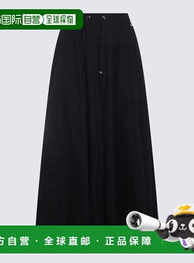 HERNO 女士半身裙 GN000007D12431SZ9300 AW2023 黑色长裙a字裙