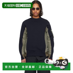 男士 海军蓝 Sweat 潮奢 Nylon Sponge Sacai 卡其色 1h可退