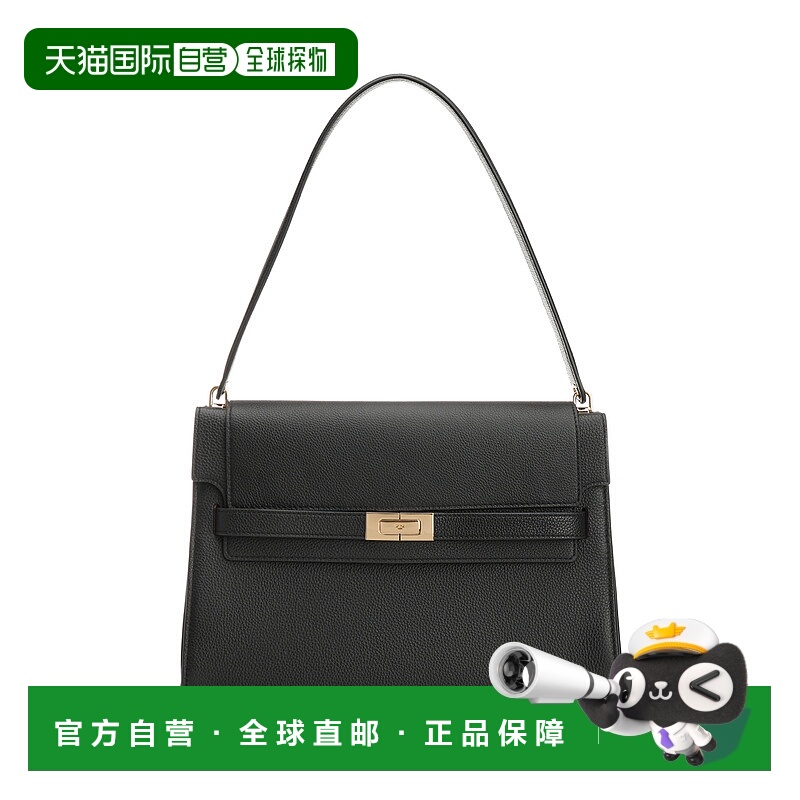 1h可退 TORY BURCH 女士单肩包 169241001 CO 黑色 Black leather