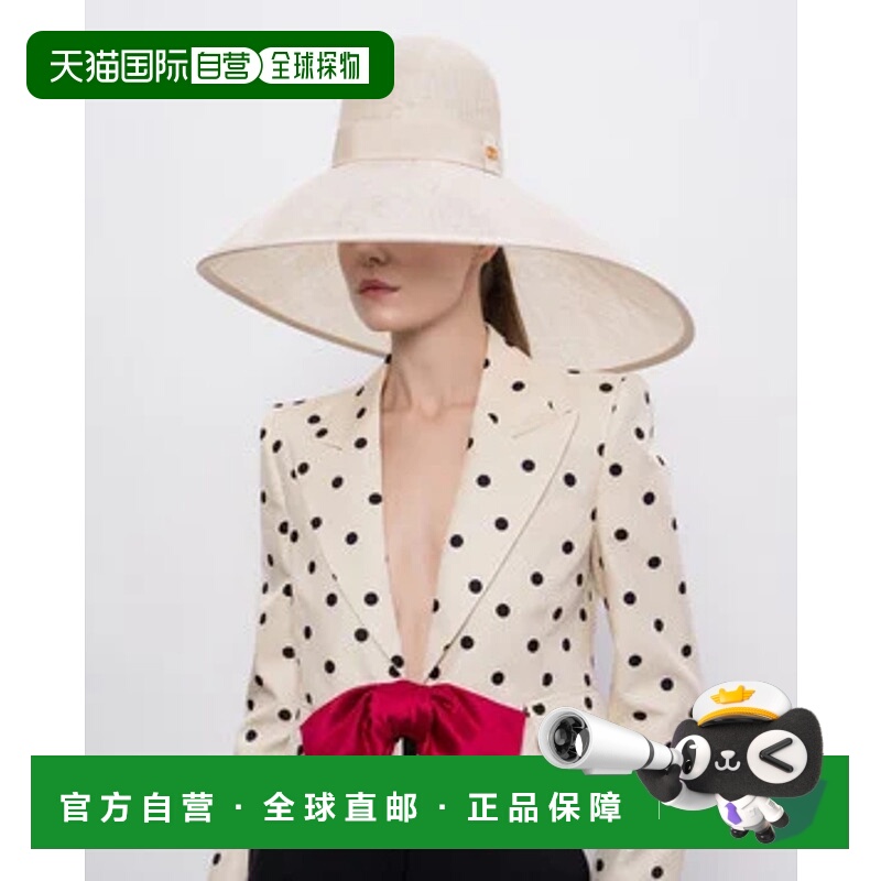 1h可退 潮奢 Valentino 华伦天奴 女士 ABACA VLOGO 乳白色标志帽