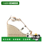 潮奢 metal金属色 CastaÑer 1h可退 女士 帆布面凉鞋 舒适时尚