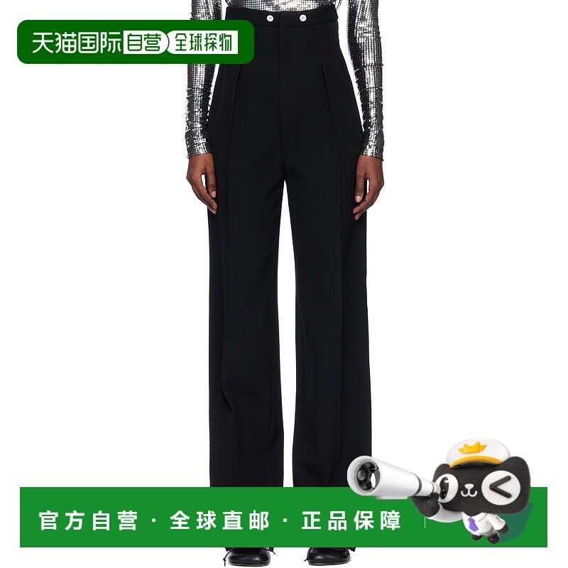 1h可退 潮奢 Maison Margiela 马丁 马吉拉 女士 黑色长裤 S51KA0