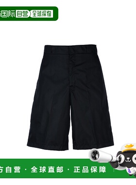 PRADA 男士休闲裤 SPG321WQ8F0002 SS2026 黑色短裤