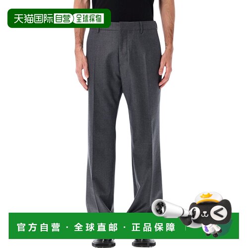 Ami Paris 男士休闲裤 HTR506WV0023020 AW2025 深灰色直筒裤