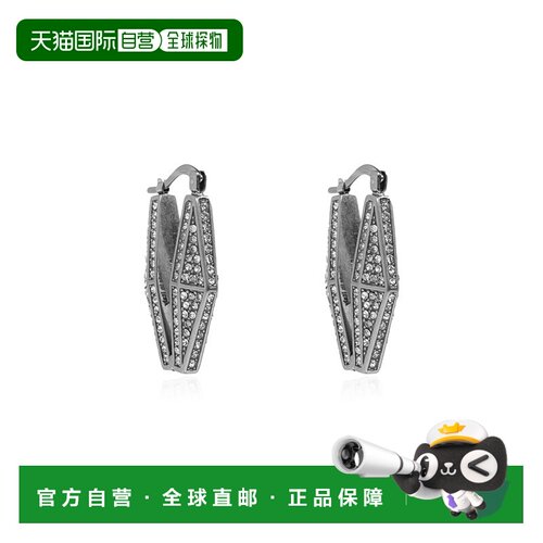 JIMMY CHOO 女士耳饰 DIAMONDCHNEARRINGMHDSILVERCRYSTAL配饰