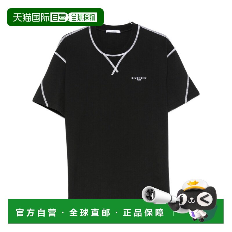 GIVENCHY 男士T恤 BM71P53YR8001 AW2026 黑色 短袖T恤