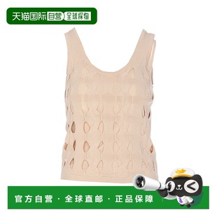 SS2025 白色 Top PINKO cut 105192A2LWC00 with 女士背心吊带