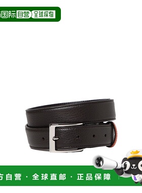 HOGAN 男士腰带 KFMC00N1100Q797D54 SS2024 黑色 方形带扣腰带