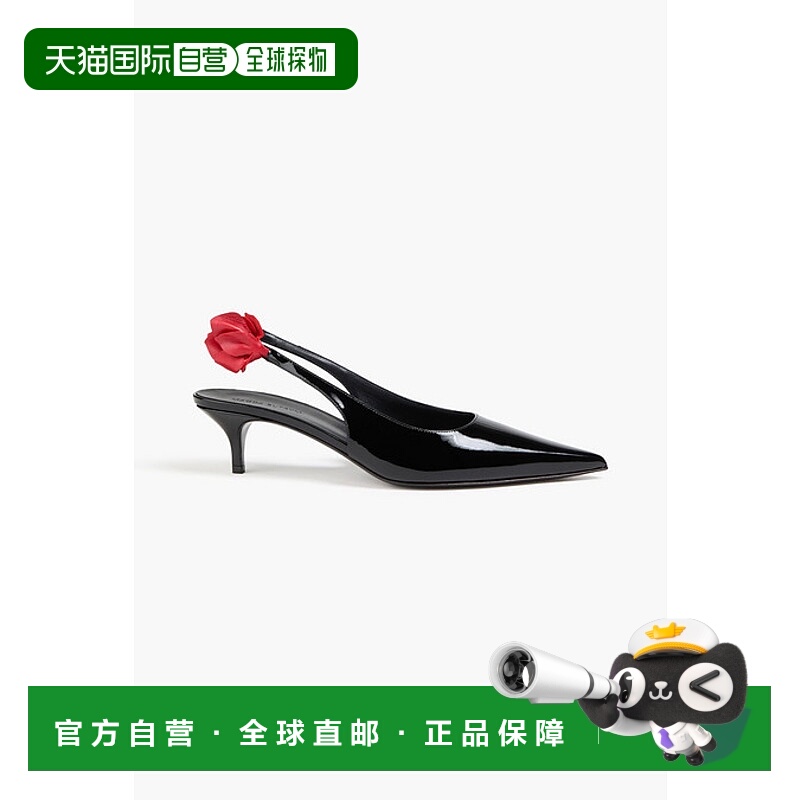 1h可退 潮奢 magda butrym 女士 花朵装饰漆皮露跟浅口鞋 PF24SLI