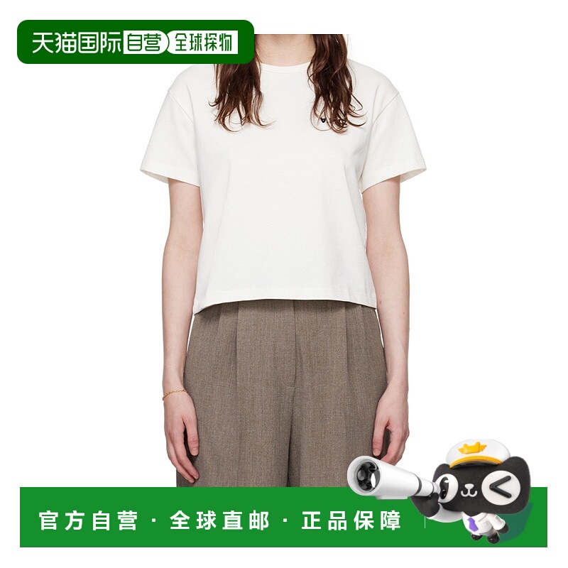 1h可退 A.P.C. 女士T恤 COHBQF26390BLA AW2024 白色 Jeremy 徽标