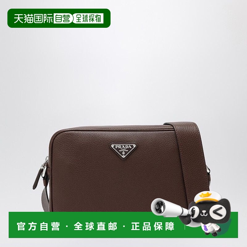 1h可退 PRADA 男士斜挎包 2VH189OOO2BBEF0038 AW2025 棕色
