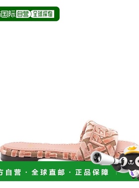 FENDI 女士凉鞋 8R8092AY9ZF1TP2 AW2025 粉红色 `Ff` Slides拖鞋