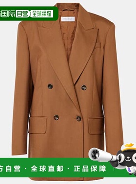1h可退 潮奢 MaxMara 麦斯玛拉 女士 Palanca 羊毛真丝混纺西装外
