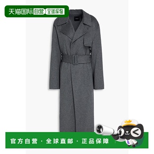潮奢 束带羊毛羊绒混纺毛毡大衣 THEORY 女士 M070 希尔瑞 1h可退