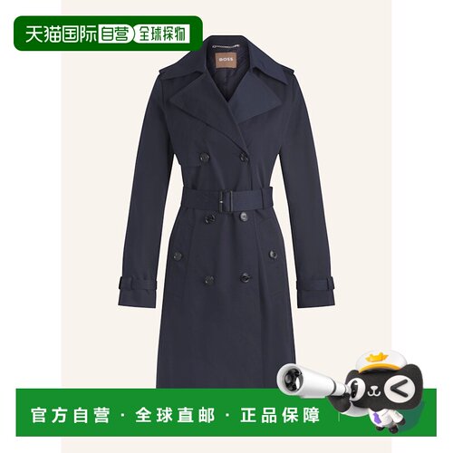 BOSS 女士大衣 100144206317000 CO 深蓝色 Trench coat CONRY