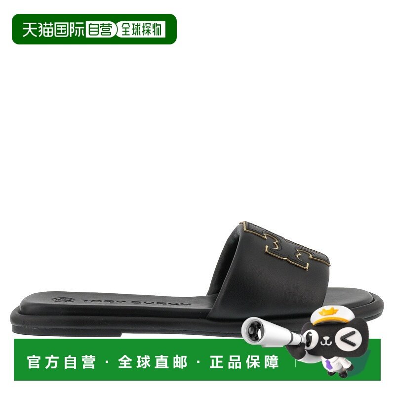 TORY BURCH 女士凉鞋 79985013 SS2025 黑色 DOUBLE T SPORT SLID