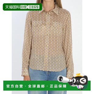 AW2025 RC06P0416GAI3 浅棕色 长袖 CELINE 羊毛衬衫 女士衬衫