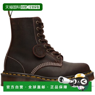 潮奢 Dr. Martens 马丁大夫 女士 棕色 1460 Made In England Wax