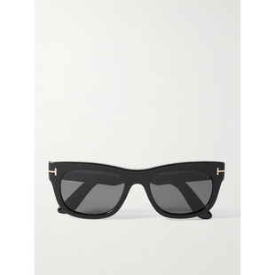 汤姆 FT1 潮奢 Ford Marshall 矩形框醋纤太阳眼镜 男士 Tom 福特