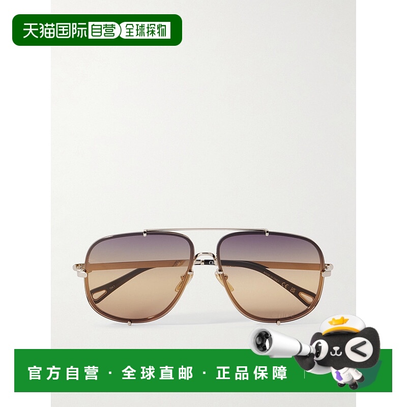 潮奢 Chloe 蔻依 女士 眼鏡飛行員鏡框太陽眼鏡 CH0348S