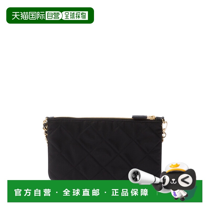1h可退 PRADA 女士单肩包 1NI0542AOSF0002 CO 黑色 CONTENITORI