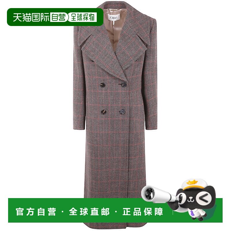 CHLOÉ 女士外套 CH25AMA5109793C AW2025 棕色 Double-breasted c