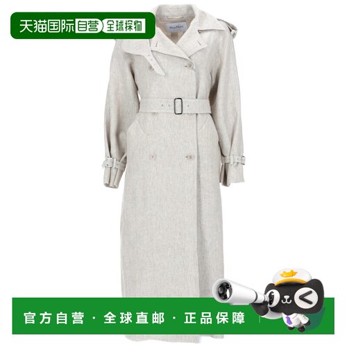 MaxMara 麦斯玛拉 女士 SPOLVERINO DOPPIOPETTO 斜纹布外套(DI P
