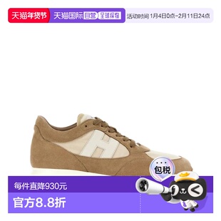 1h可退 潮奢 Hogan 男士 HOGAN INTERACTIVE 绒面革布织运动鞋 HX