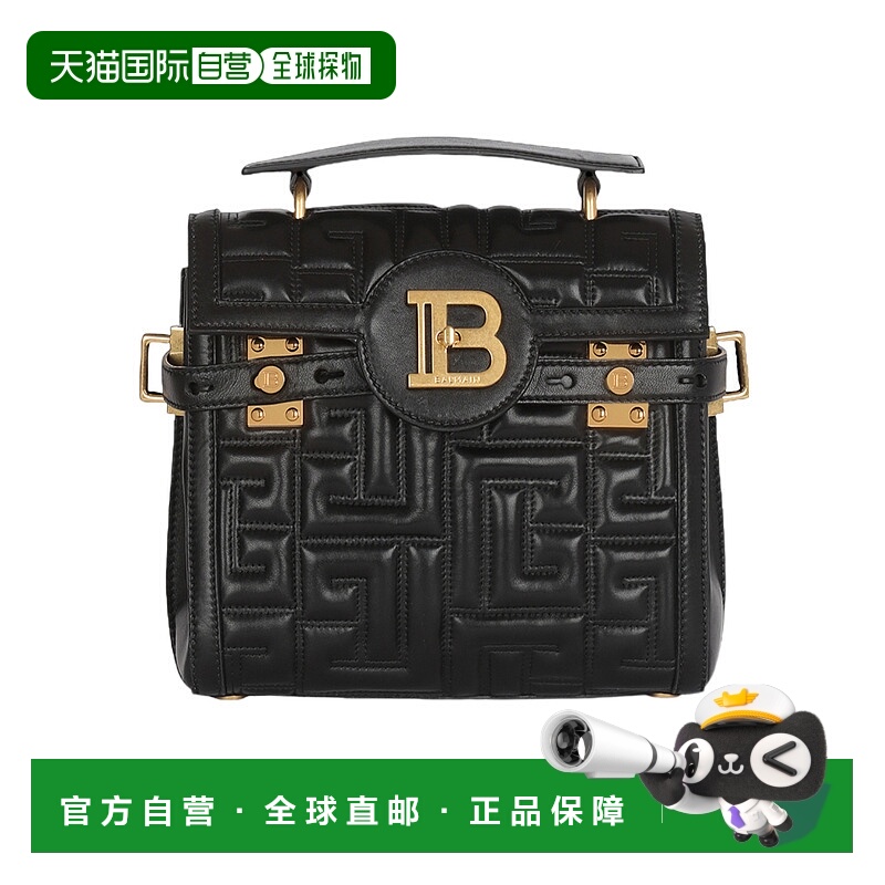 BALMAIN 女士斜挎包 AN1DB530LNDV0PA AW2024 黑色 B-Buzz 23 qui
