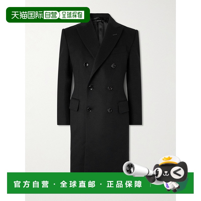 1h可退 潮奢 Tom Ford 汤姆 福特 男士 双排扣羊毛羊绒混纺大衣 C