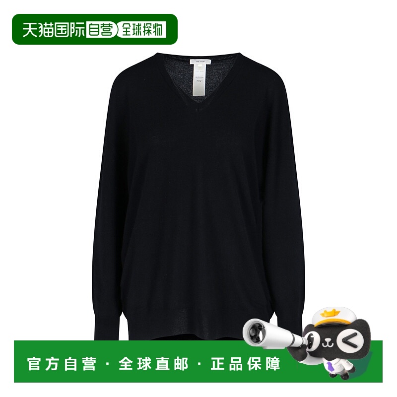 1h可退 THE ROW 女士卫衣 8668Y751BLK SS2025 黑色 长袖针织衫