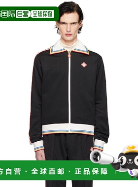 1h可退 潮奢 Casablanca 男士 黑色 Laurel 运动夹克 MPS25JTP310