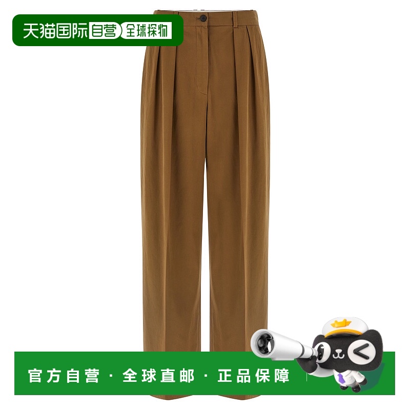 1h可退 THE ROW 女士休闲裤 5629W3670RKS AW2025 棕色 Igor pant